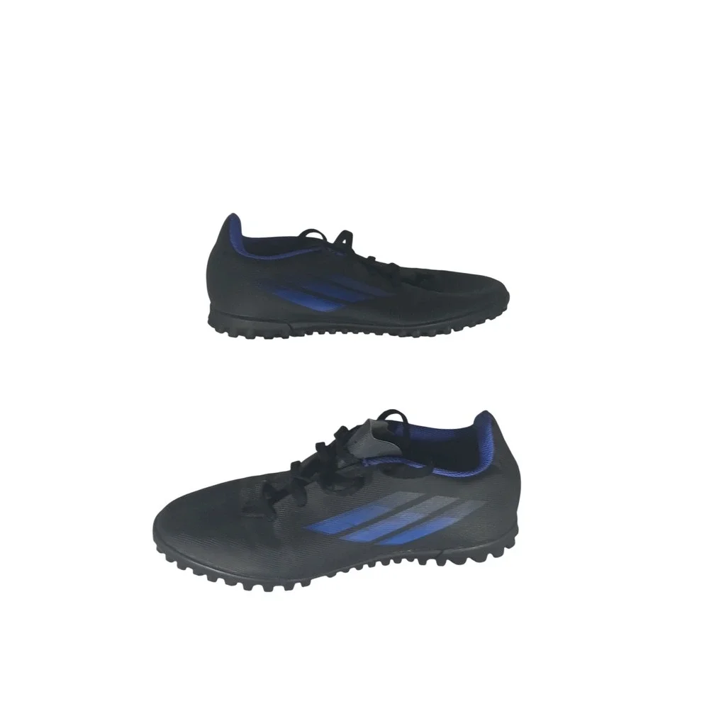 Adidas X Speedflow.4 TF Soccer Cleats 5.5Y Black Blue FY3326 Turf Shoes Boots
